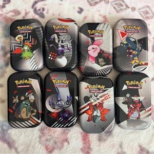 LIKE NEW Pokemon Tins x 8